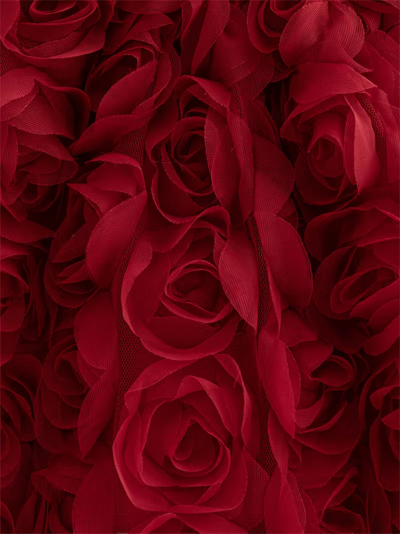 Robe de Cérémonie "Roseraie Royale" – Rouge Passion  | Princess dz