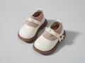 Chaussures Mary Jane Beiges à Perles et Détails Tricotés | Princessdz