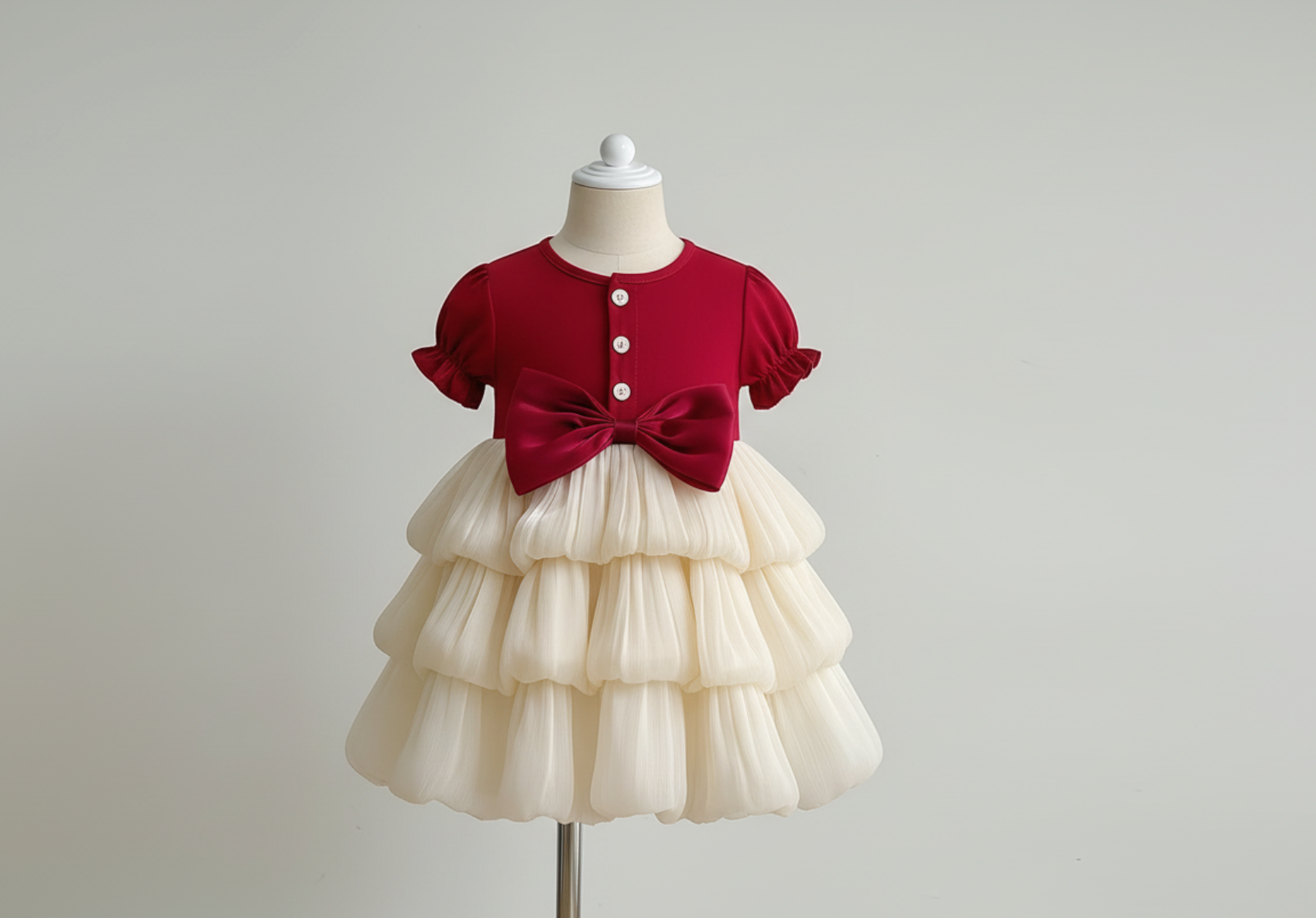 Robe Chic "Éclat Royal" à Volants | Princess dz