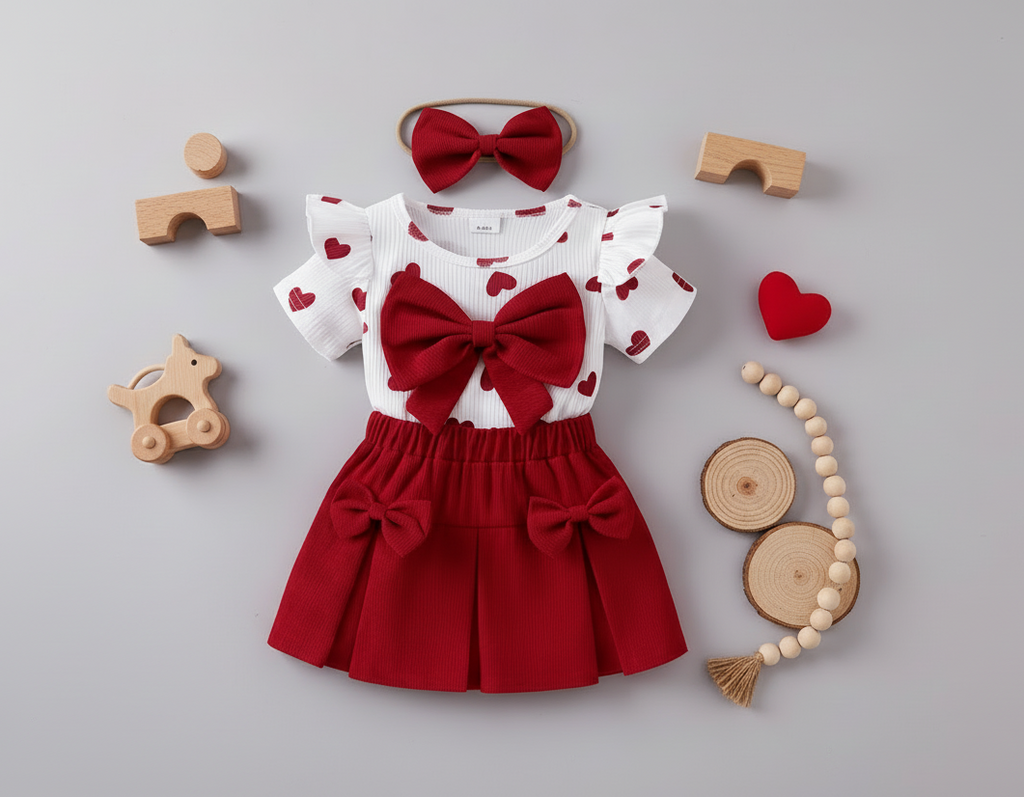 Ensemble "Petite Amoureuse" – 3 Pièces | Princess dz