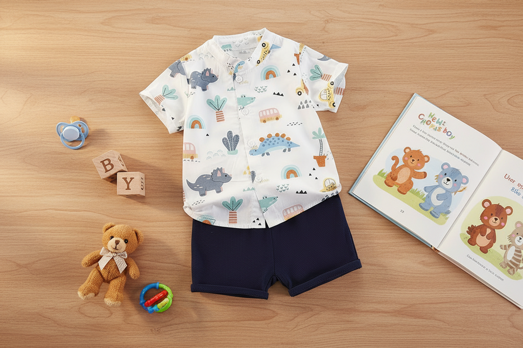 Ensemble "Dino & Auto" : Une explosion de couleurs et de joie pour votre petit aventurier | Princess dz