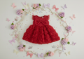 Robe de Cérémonie "Roseraie Royale" – Rouge Passion  | Princess dz