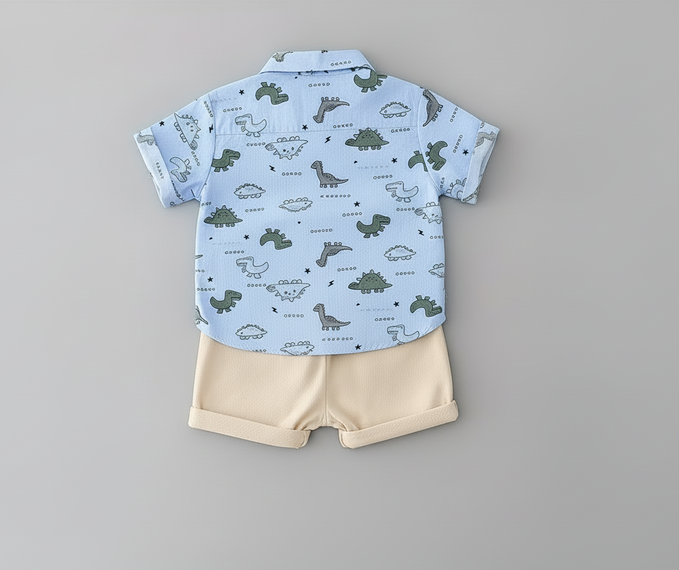 Ensemble d'été "Dino-Aventure" : Un look frais et amusant pour votre petit explorateur | Princess dz